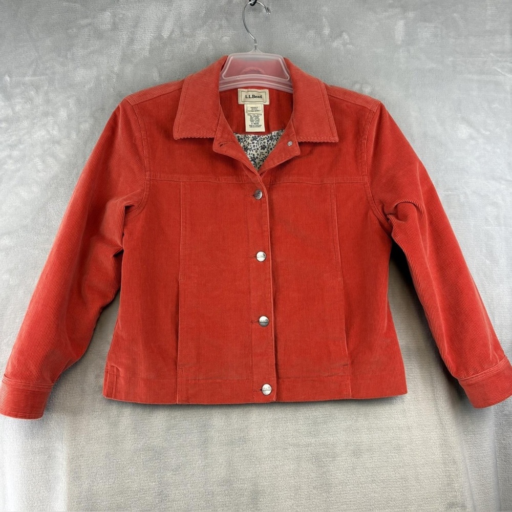 L.L. Bean Women's Red Corduroy Jacket Size S